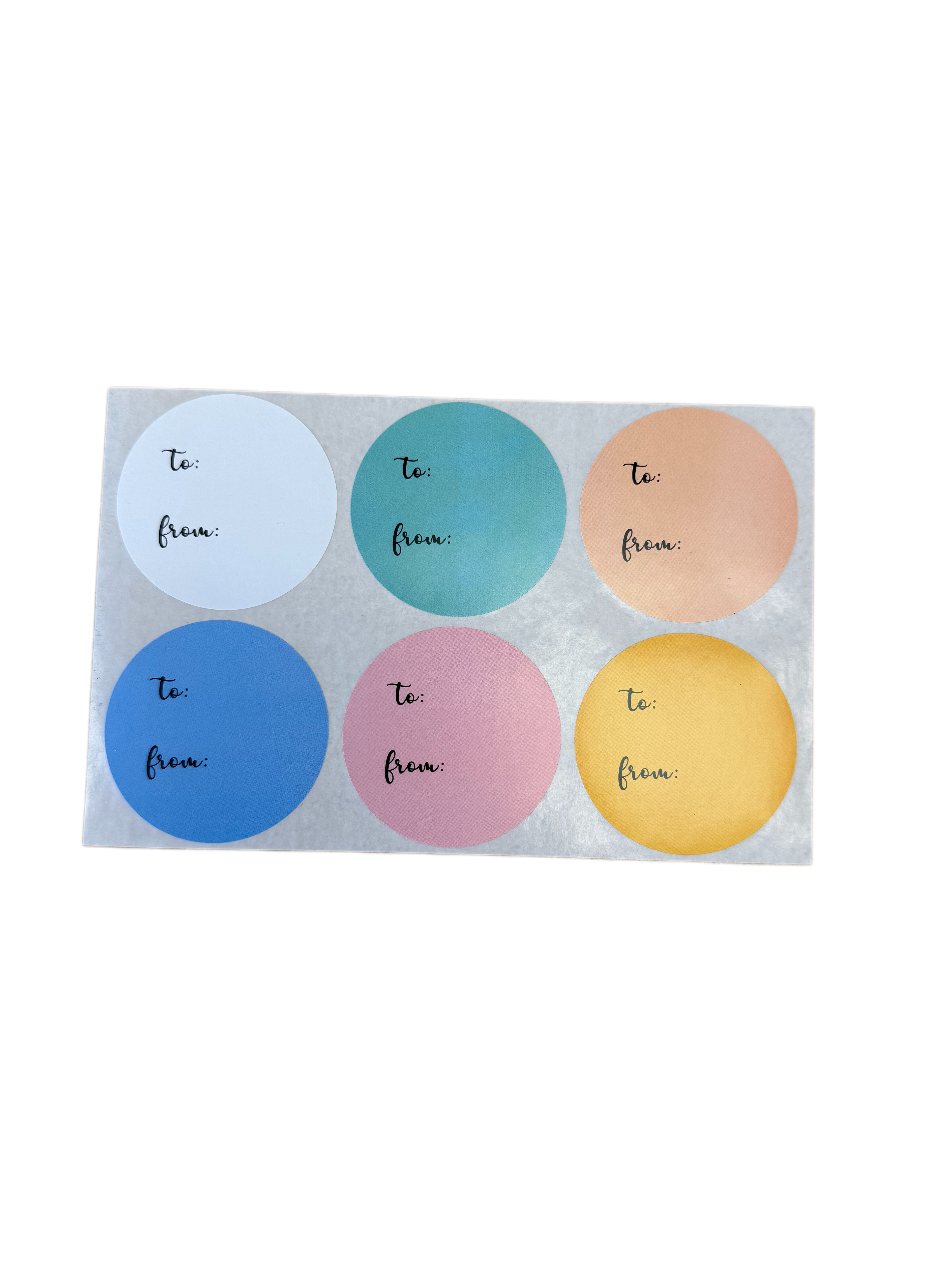 To/From Gift Sticker Sheet